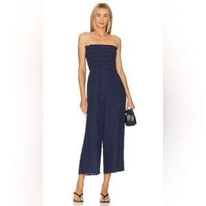 Bella Dahl Smocked Strapless Jumpsuit